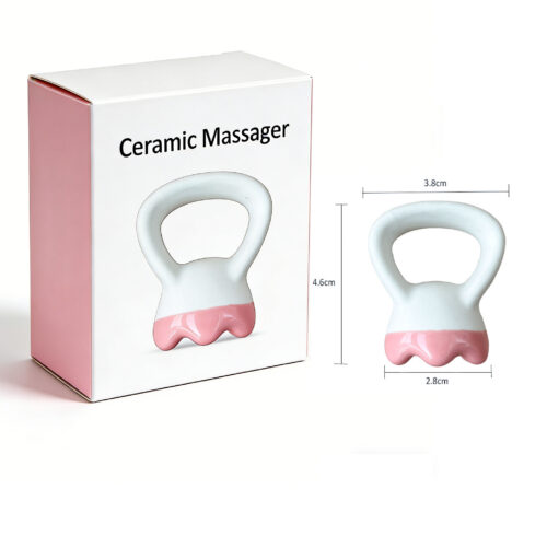 Custom logo Ring Gua Sha Facial Tools Premium Natural Ceramic Massager Multi-use Face & Body Stocking Stuffers Holiday Gift
