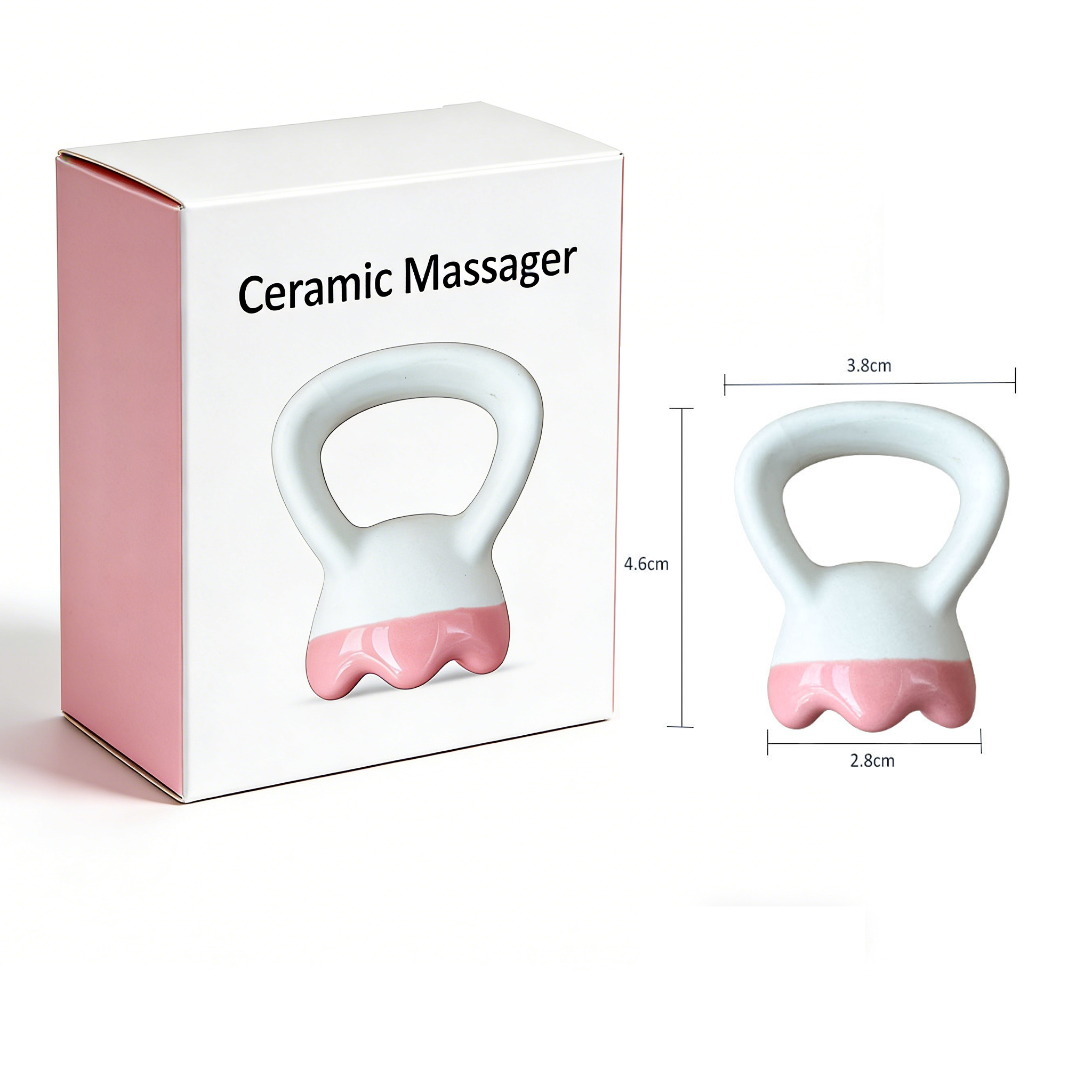 Custom logo Ring Gua Sha Facial Tools Premium Natural Ceramic Massager Multi-use Face & Body Stocking Stuffers Holiday Gift