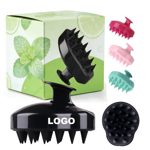 Custom Logo Scalp Massager Hair Growth Exfoliator Hair Scrubber Scalp Soft Bristles for Dandruff Soothing Comfort Shampoo Brush