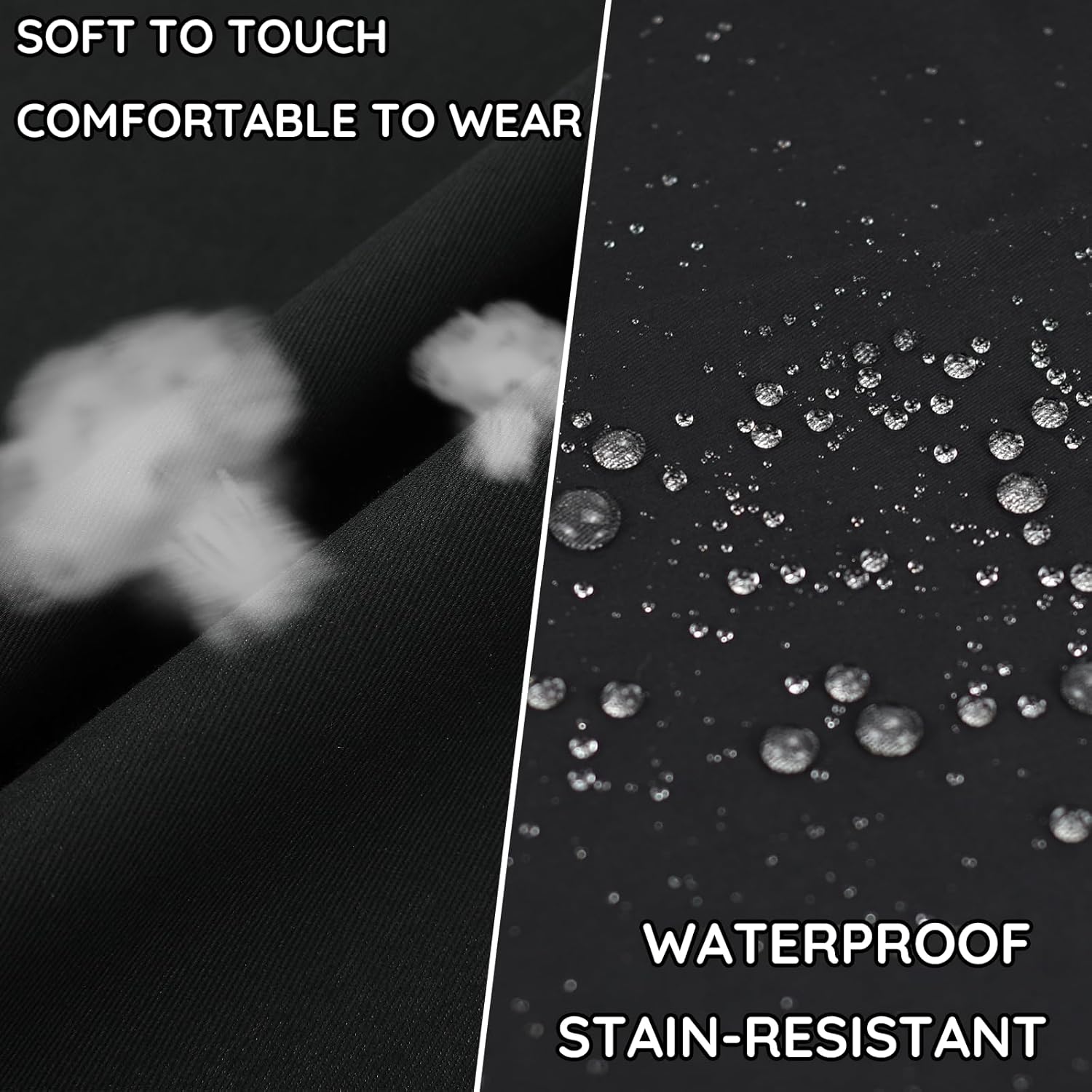 Custom Logo Full Printing Design Apron With Pocket Unisex Cotton Black Apron Waterproof Adjustable Bib Kitchen BBQ Apron - 图片 4