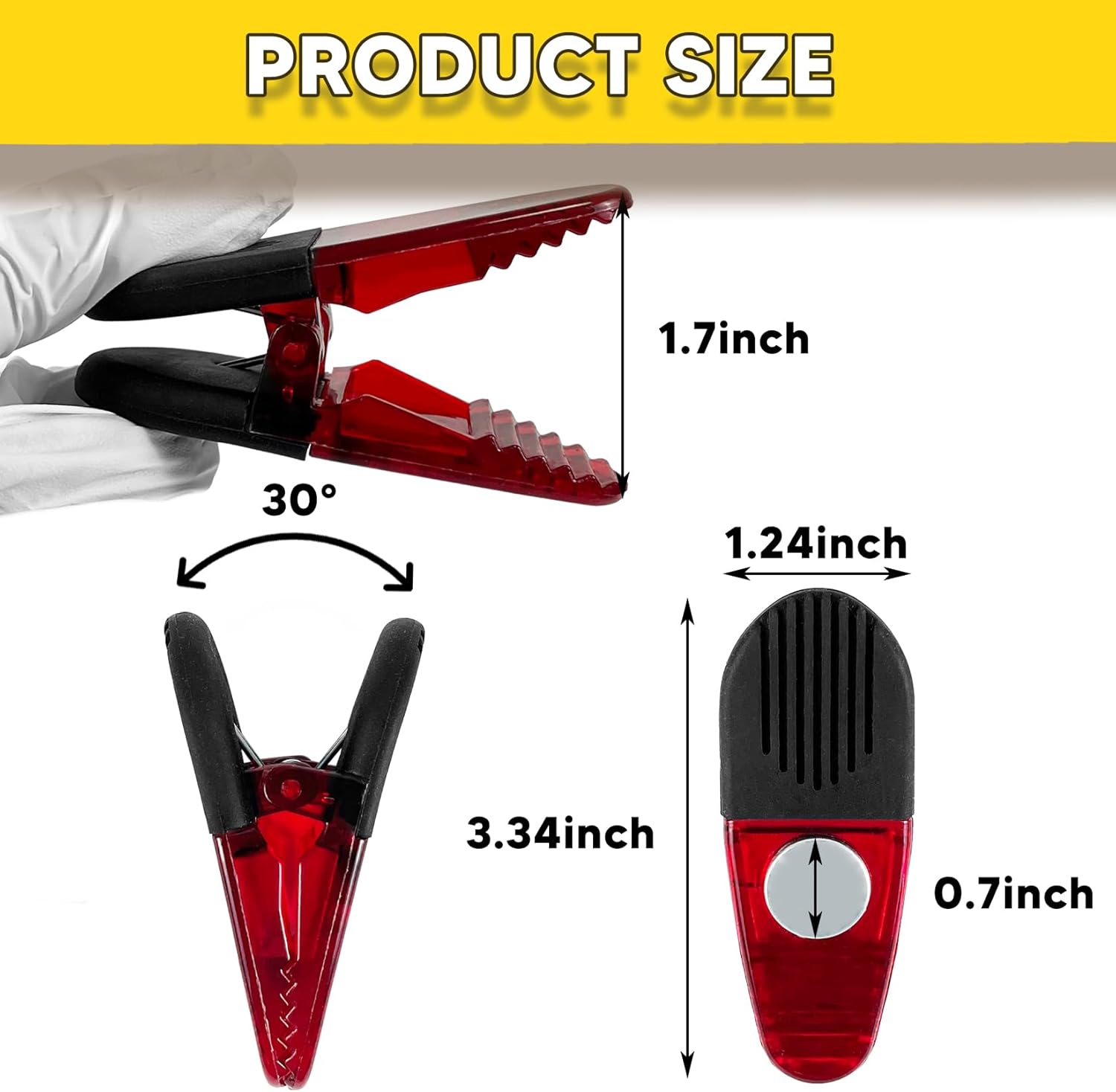 Custom Logo Plastic Heavy Duty Adjustable Multifunction Refrigerator Magnet Clips Neodymium Magnet Eco-Friendly Dishwasher Safe - 图片 8