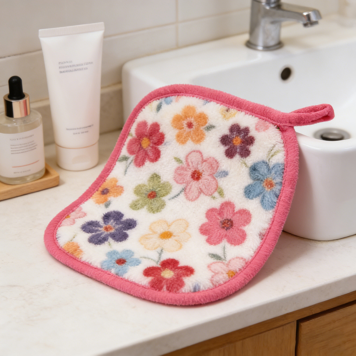 Custom Logo Microfiber Reusable Makeup Remover Wipes Double Layer Soft Face Cloths Makeup Removal Daily Cleansing Mask Removal - 图片 6