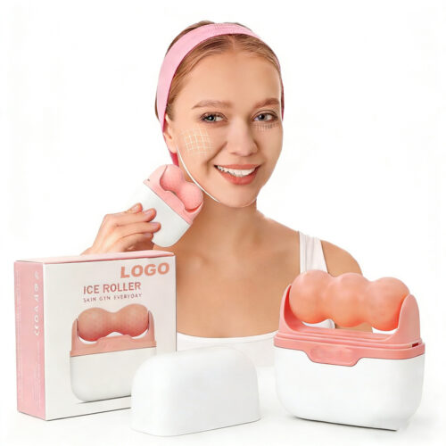 Ice Roller for Face Eyes Facial Skin Care Tools 2 in 1 Face Roller and Travel Case Self Care Gift Men Women Orthotic Products